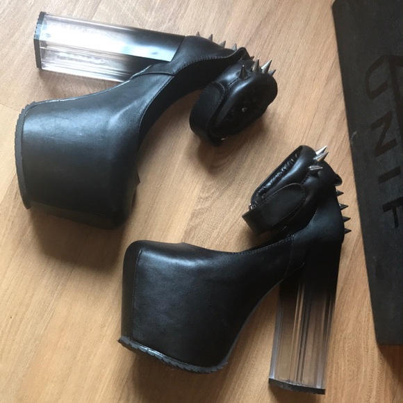 UNIF marychain black studs platform maryjane goth - Picture 5 of 8